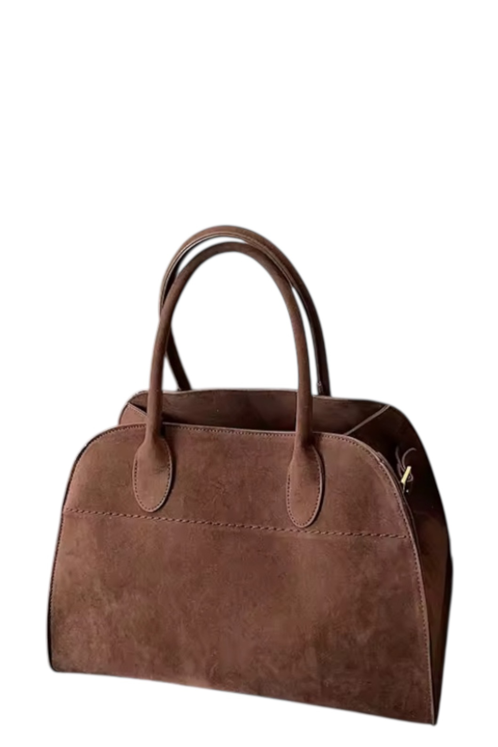 Brianna Suede Brown Handbag