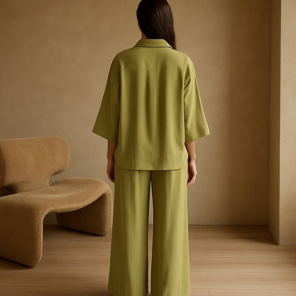 Lime Green Sahara Two Piece Set