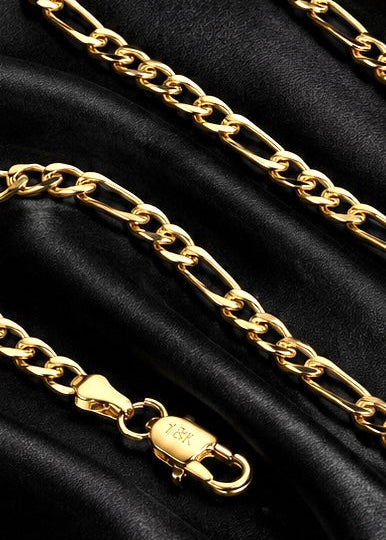 18K Gold Necklace Figaro Chain
60cm (Unisex)