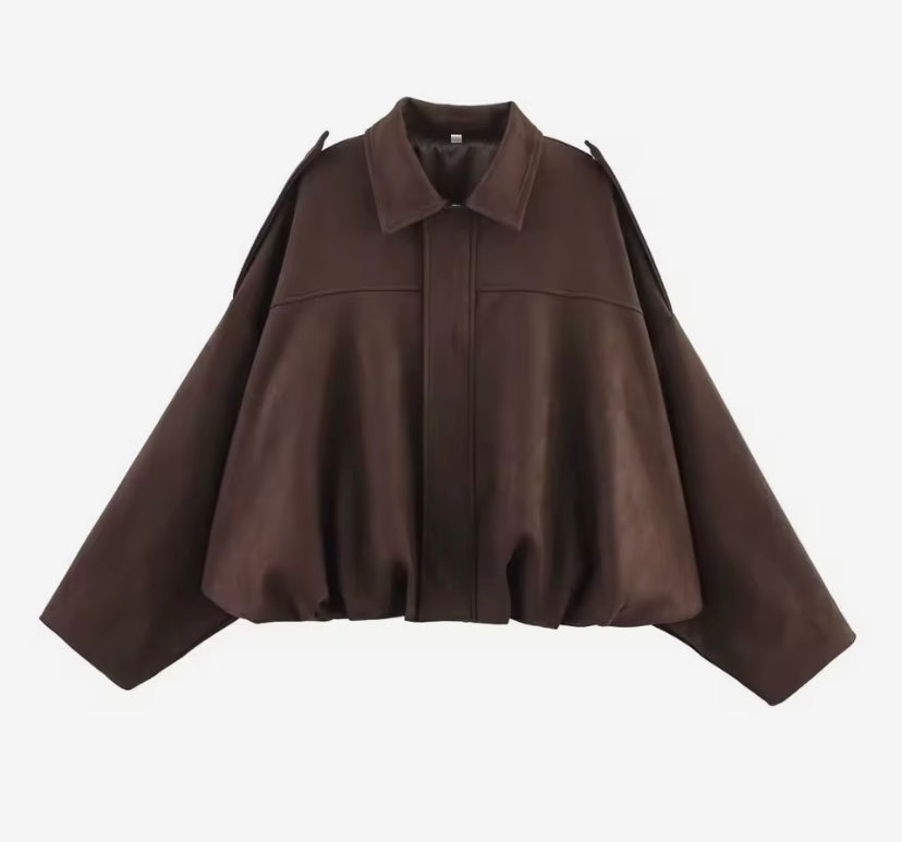 Cosy Oversized Bomber Jacket
