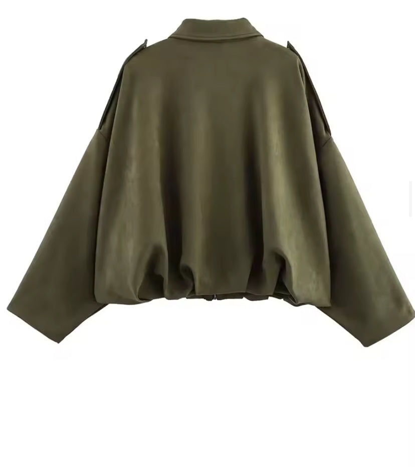Cosy Oversized Bomber Jacket