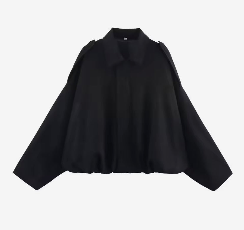 Cosy Oversized Bomber Jacket