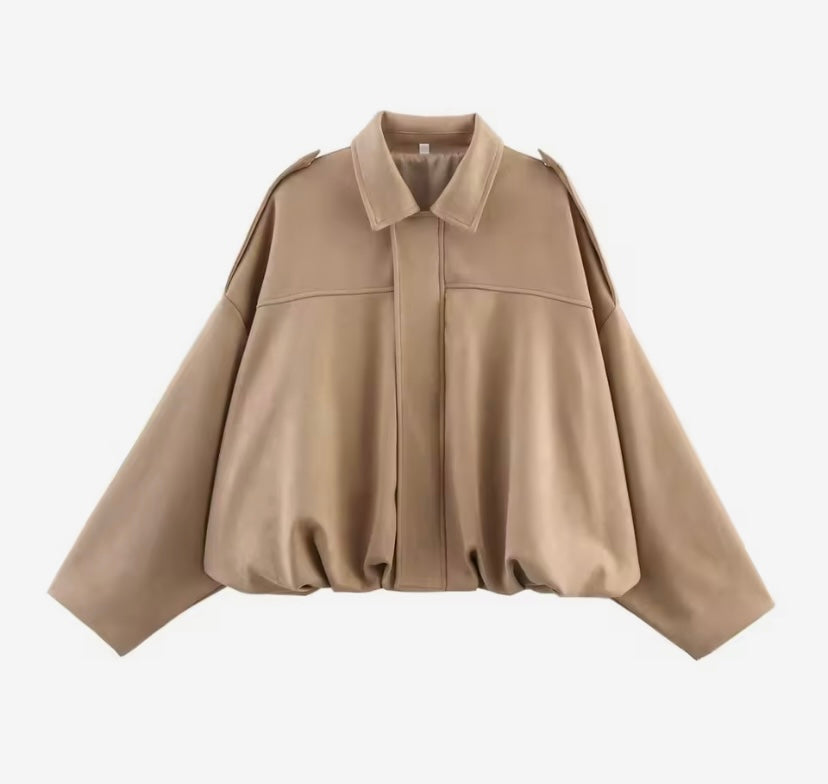 Cosy Oversized Bomber Jacket