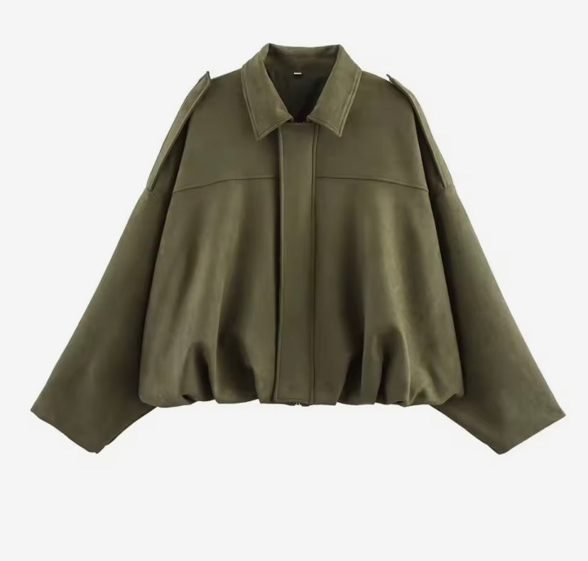 Cosy Oversized Bomber Jacket