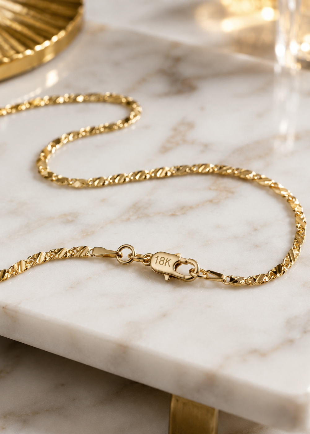 18K Gold Chain (Unisex)