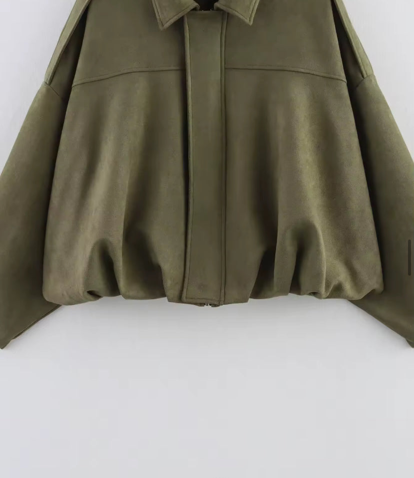 Cosy Oversized Bomber Jacket